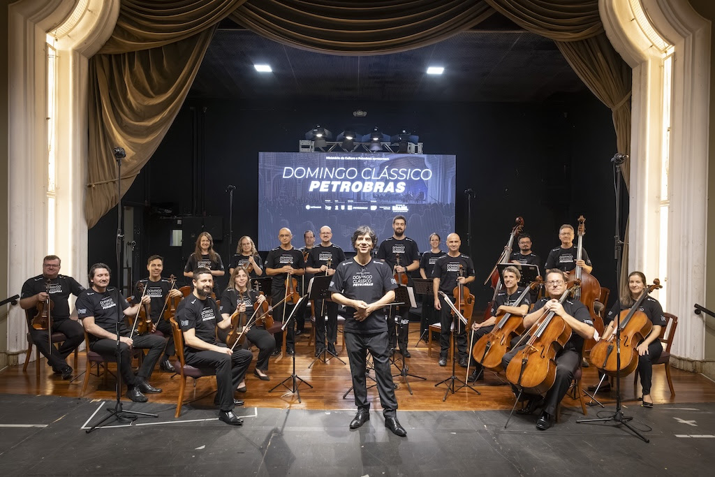 12.04.26: Abertura da temporada do Domingo Clássico Petrobras de 2026 com Orquestra da Ulbra no Leopoldina Juvenil em Porto Alegre. Foto Eduardo Seidl/Fototaxia